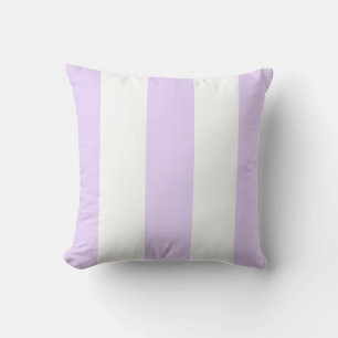 Classic light purple white vertical strips cushion
