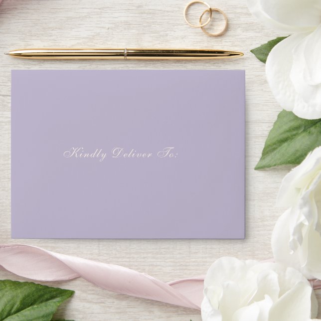 Classic Lilac Elegant Wedding Envelope (Wedding)