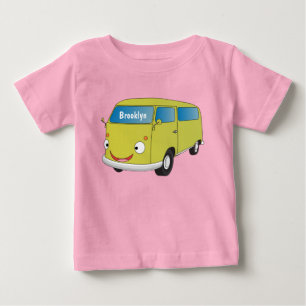Classic lime green van cartoon  baby T-Shirt