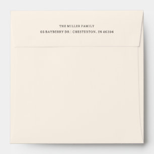 Classic Linen ToneTwo-Line Return Address Layout Envelope