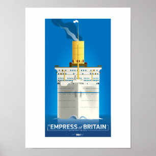 CLASSIC LINER SERIES - SS Empress of Britain Poster