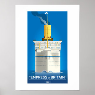 CLASSIC LINER SERIES - SS Empress of Britain Poster