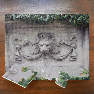 Classic Lion Head Architectural Relief Jigsaw Puzzle