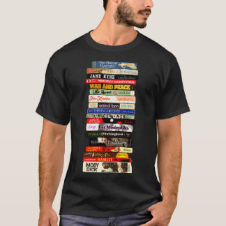 Classic Literature Books Stack T-Shirt