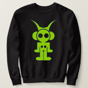 classic logo front -green print sweatshirt
