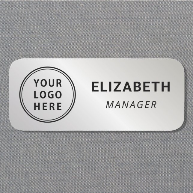Classic Logo Silver Name Tag (Creator Uploaded)