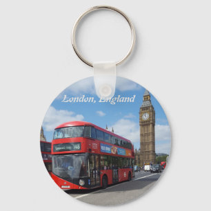 Classic London England Key Ring