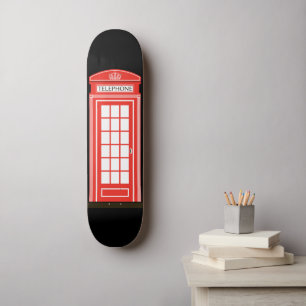 Classic London telephone box Skateboard