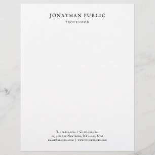 Classic Look Elegant Minimalist Design Template Custom Letterhead