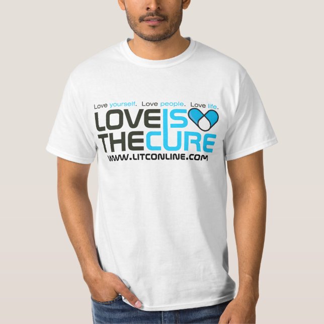 Classic Love Is The Cure Logo Tee (Front)
