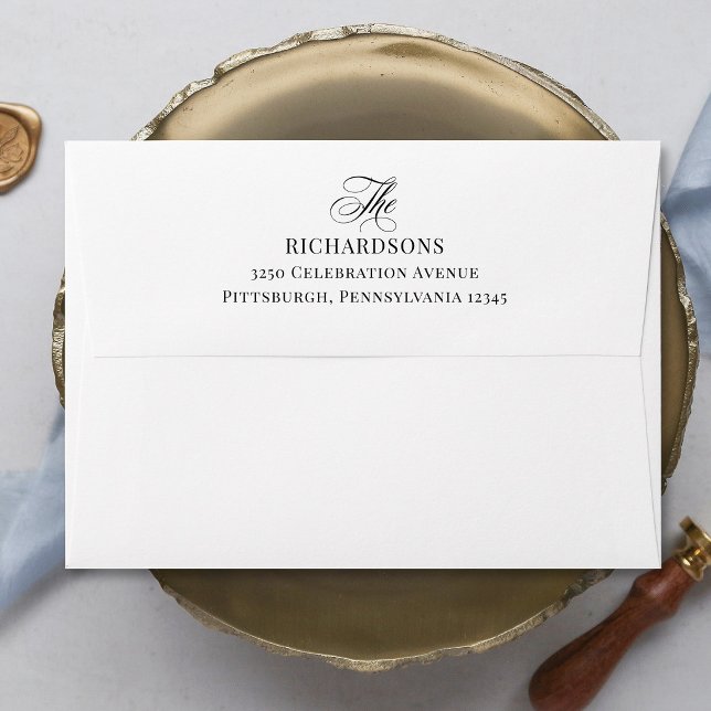 Classic Luxe | Elegant Black and White Envelope (Creator Uploaded)