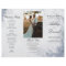 Classic Luxe Marble Trifold Wedding Program