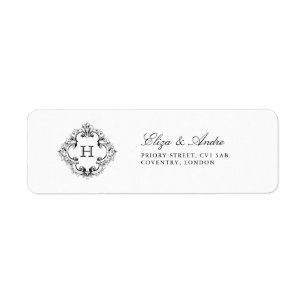 Classic Luxe Monogram Return Address Labels