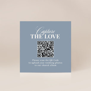 Classic Luxe QR Code Wedding Capture the Love Enclosure Card