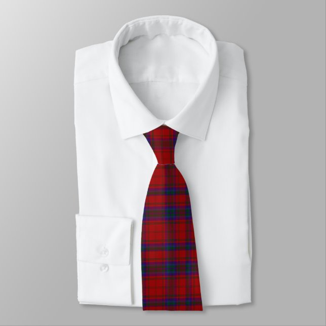Classic MacDougall Tartan Plaid Neck Tie (Tied)