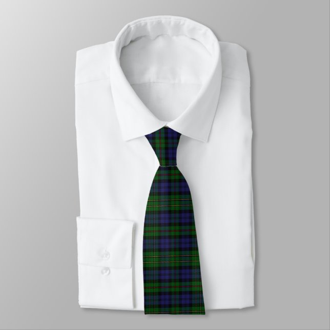 Classic MacEwen Tartan Plaid Neck Tie (Tied)