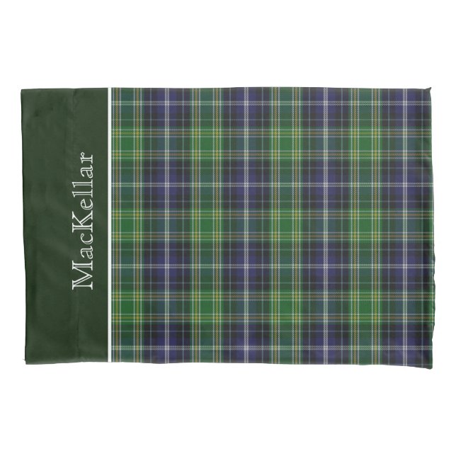 Classic MacKellar Tartan Plaid Pillow Case (Front)