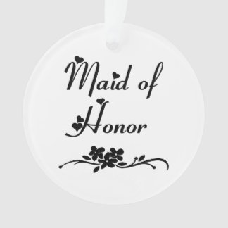 Classic Maid Of Honour Ornament