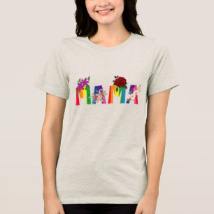 Classic 'MAMA' T-Shirt Tri-Blend Shirt