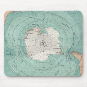 Classic map of Antarctica Mouse Mat