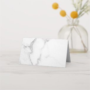 Classic Marble Bar Mitzvah Folded Place Cards
