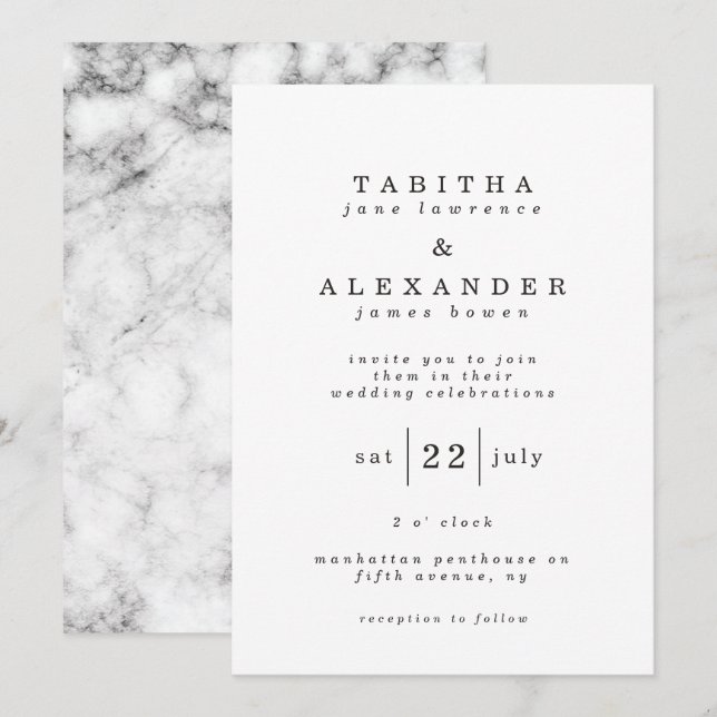 classic marble card (Front/Back)