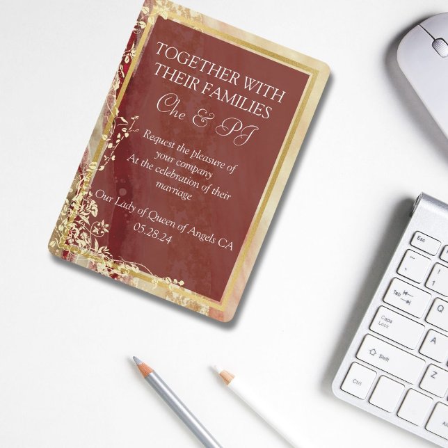 Classic Marble Wedding Invitation (Creator Uploaded)