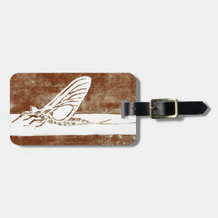 Classic "March Brown" May Fly Luggage Tag