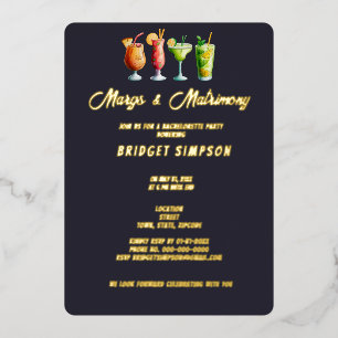 classic margs and matrimony Bachelorette Party