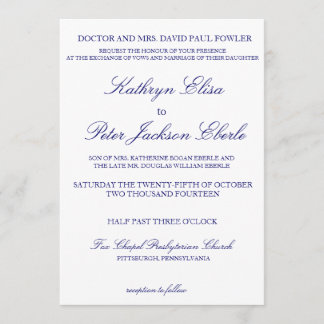 Classic Marine Invitation