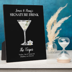 Classic Martini • PERSONALIZE this Signature Drink Plaque