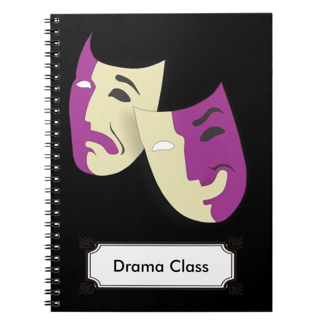 Classic Masks for Comedy and Tragedy Notebook (Front)