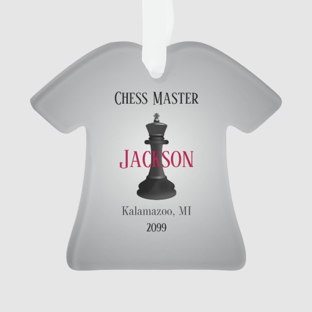 Classic Master with King Drawing Ornament (Front)