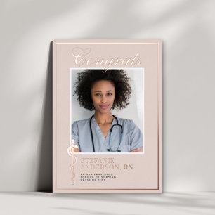 Classic Medical Nursing Photo Foil Graduation  Foi