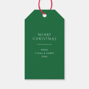 Classic Medium Emerald Green - Christmas Gift Tags
