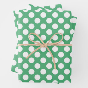 Classic Medium Polka Dot Seamless Pattern Wrapping Paper Sheet