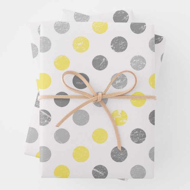 Classic Medium Polka Dot Seamless Pattern Wrapping Paper Sheet (In situ)