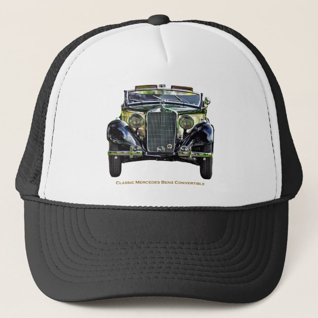 Classic Mercedes Benz Convertible  Trucker Hat (Front)