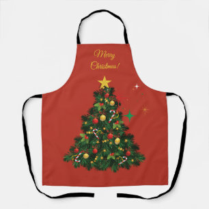 Classic Merry Christmas Apron