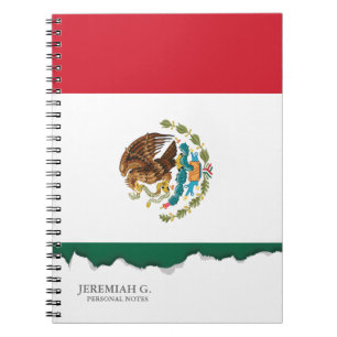 Classic Mexican Flag Notebook