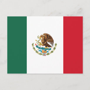 Classic Mexican Flag Postcard