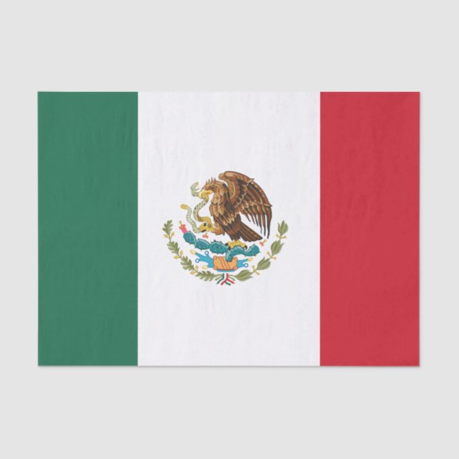 Classic Mexican Flag Tissue Paper (Front)