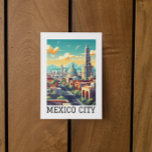 Classic Mexico City CDMX Retro Vintage Travel Postcard<br><div class="desc">Stylish classic mexico city retro vintage travel postcard and souvenir of the mexican capital city CDMX featuring the famous buildings and landmarks of Ciudad de Mexico. makes an amazing travel gift idea for your family and every tourist.</div>