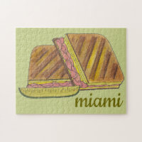 Classic Miami Cuban Sandwich Ham Pork Swiss Cheese
