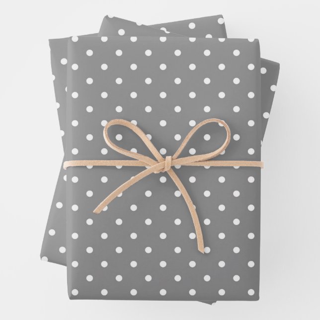 Classic Micro Polka Dot Seamless Pattern Wrapping Paper Sheet (In situ)