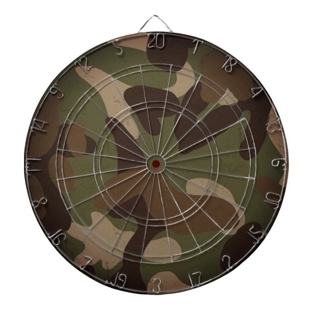 Classic Military Camo Pattern Dartboard (Front)