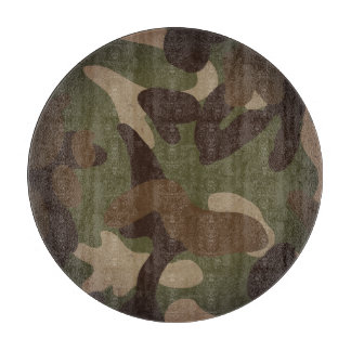 Classic Military Camouflage Pattern Cutting Board