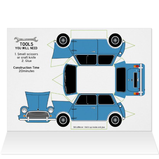 Classic Mini Birthday Card | Zazzle.co.uk
