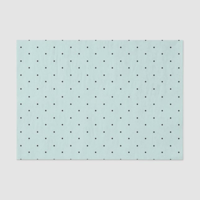 Classic Mini Black Polka Dots Pattern Tissue Paper (Front)