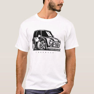 Classic Mini Cooper S Toon Art Car Enthusiast T-Shirt
